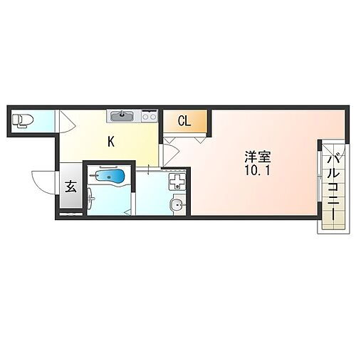 大阪府大阪市東淀川区豊里5丁目 だいどう豊里駅 1K アパート 賃貸物件詳細