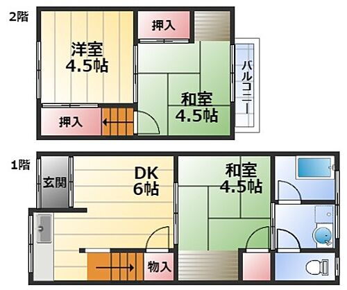 大阪府大阪市淀川区西三国3丁目 三国駅 3DK 一戸建て 賃貸物件詳細
