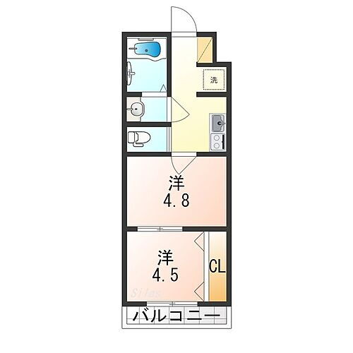 大阪府大阪市平野区平野本町4丁目 平野駅 2K アパート 賃貸物件詳細