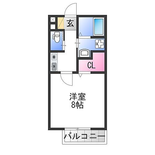 大阪府大阪狭山市東茱萸木1丁目 金剛駅 1K アパート 賃貸物件詳細