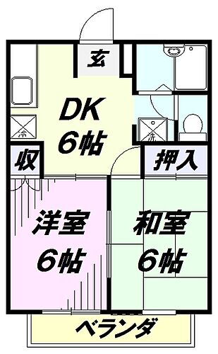 埼玉県川越市藤倉２丁目 南大塚駅 2DK アパート 賃貸物件詳細