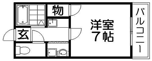 大阪府枚方市牧野阪1丁目 牧野駅 1K マンション 賃貸物件詳細