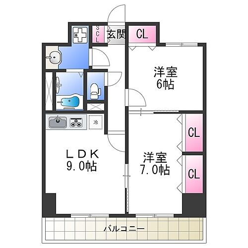 大阪府大阪市生野区林寺1丁目 寺田町駅 2LDK マンション 賃貸物件詳細