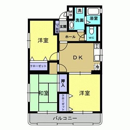 鹿児島県鹿児島市長田町 鹿児島駅 3DK マンション 賃貸物件詳細