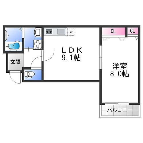 フジパレス近鉄八尾ＩＩ番館 2階 1LDK 賃貸物件詳細