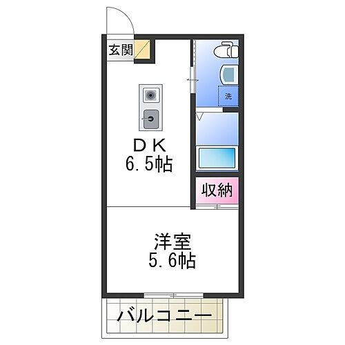 ステイザパークフロント津久野 3階 1DK 賃貸物件詳細