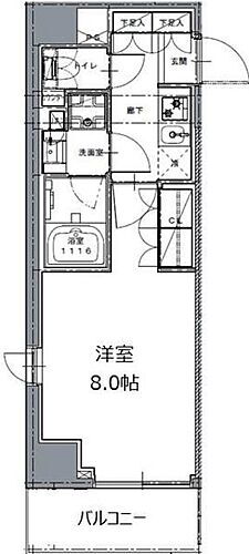 レジディア白金高輪２ 6階 1K 賃貸物件詳細