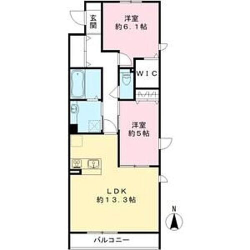 大阪府八尾市中田1丁目 高安駅 2LDK アパート 賃貸物件詳細