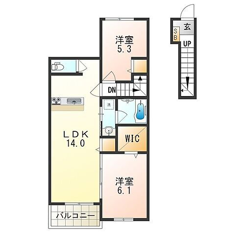 大阪府大阪市住之江区安立4丁目 住ノ江駅 2LDK アパート 賃貸物件詳細
