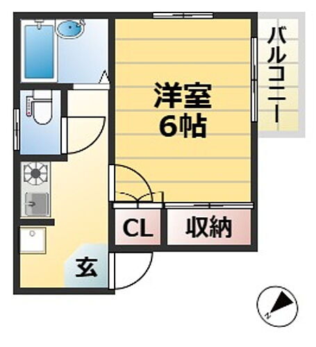 兵庫県神戸市兵庫区上祇園町 大倉山駅 1K アパート 賃貸物件詳細