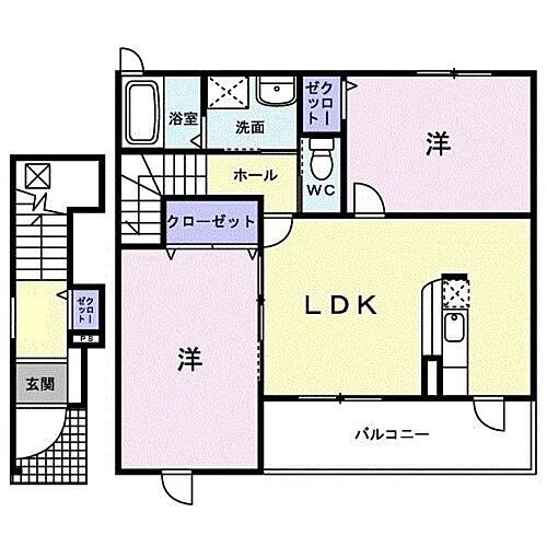 神奈川県厚木市上荻野402-1 本厚木駅 2LDK アパート 賃貸物件詳細