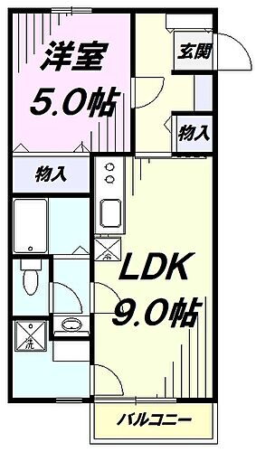 埼玉県狭山市大字南入曽381-10 入曽駅 1LDK アパート 賃貸物件詳細