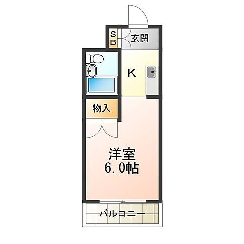 ハイツ大朋 4階 1K 賃貸物件詳細