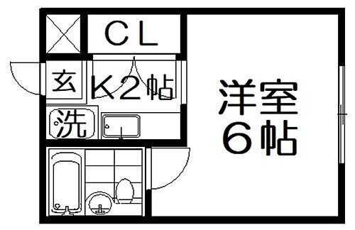 大阪府枚方市岡山手町 枚方市駅 1K マンション 賃貸物件詳細