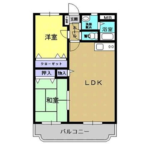 アーバン中之庄 2階 2LDK 賃貸物件詳細