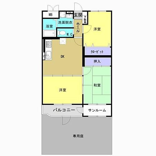 グリーンエンジェル 1階 3DK 賃貸物件詳細