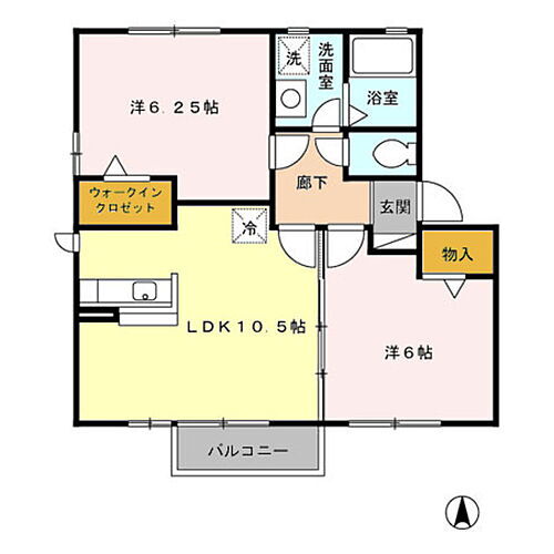 ロワール　ＡＢ 1階 2LDK 賃貸物件詳細