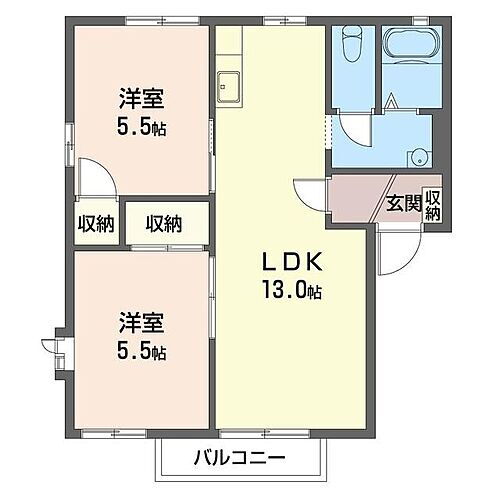 ソシア　向陽 1階 2LDK 賃貸物件詳細