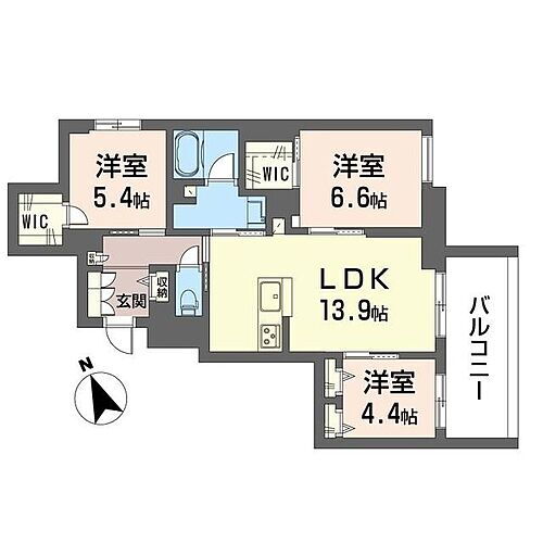 ピノ・グリナージュ 2階 3LDK 賃貸物件詳細
