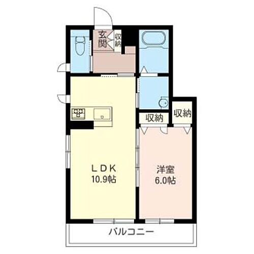 シャルール 2階 1LDK 賃貸物件詳細
