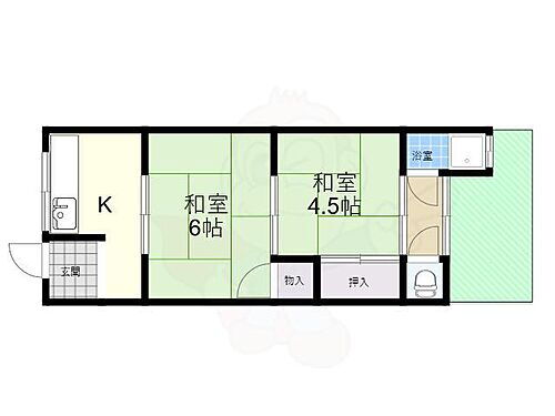 大阪府高槻市氷室町4丁目 摂津富田駅 2K アパート 賃貸物件詳細