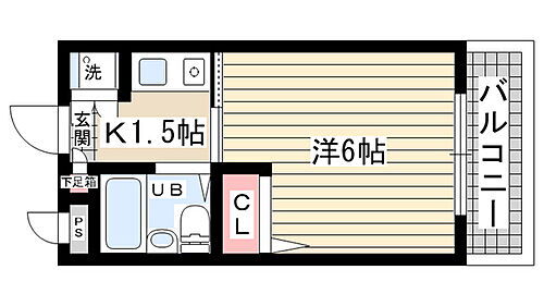 兵庫県西宮市門戸荘 門戸厄神駅 1K マンション 賃貸物件詳細