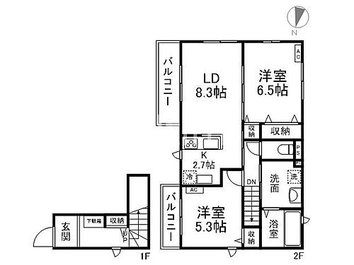 京都府京都市伏見区深草大亀谷大山町 ＪＲ藤森駅 2LDK アパート 賃貸物件詳細