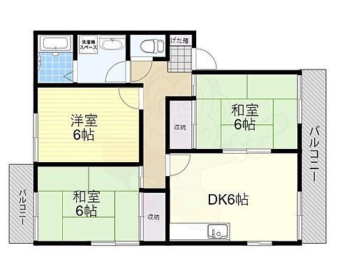 大阪府藤井寺市西大井1丁目 藤井寺駅 3DK アパート 賃貸物件詳細