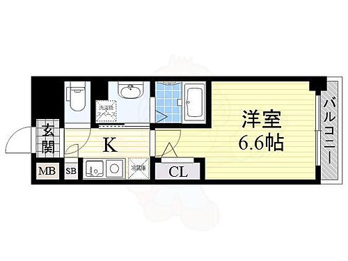 大阪府大阪市中央区谷町4丁目8番22号 谷町四丁目駅 1K マンション 賃貸物件詳細