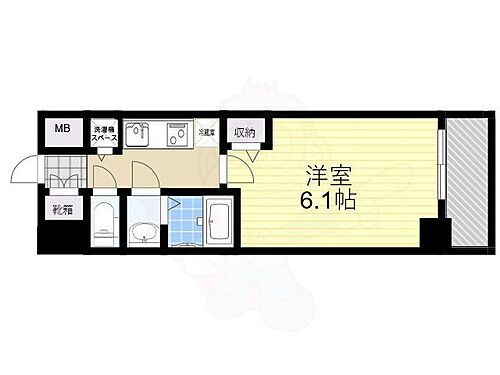 プレサンス難波駅前 6階 1K 賃貸物件詳細