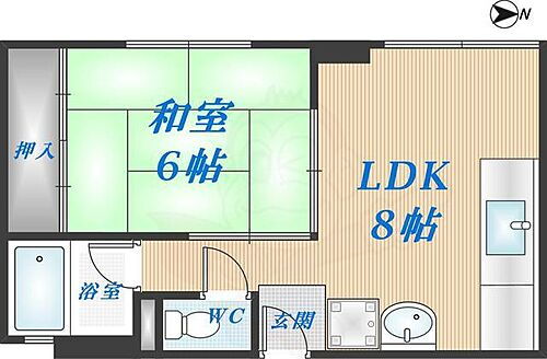 大阪府東大阪市高井田本通3丁目 高井田駅 1LDK マンション 賃貸物件詳細