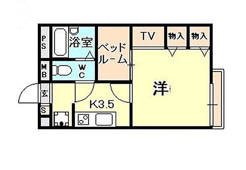 兵庫県西宮市上大市1丁目 甲東園駅 1K アパート 賃貸物件詳細