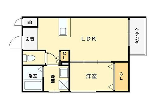 兵庫県川西市小花1丁目 川西能勢口駅 1LDK アパート 賃貸物件詳細