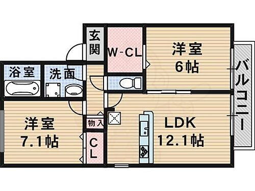 大阪府交野市藤が尾6丁目3番27号 星田駅 2LDK アパート 賃貸物件詳細
