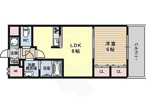 大阪府大阪市西淀川区御幣島2丁目2番8号 御幣島駅 1DK マンション 賃貸物件詳細