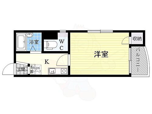 第２シャトーサンショウ 5階 1K 賃貸物件詳細