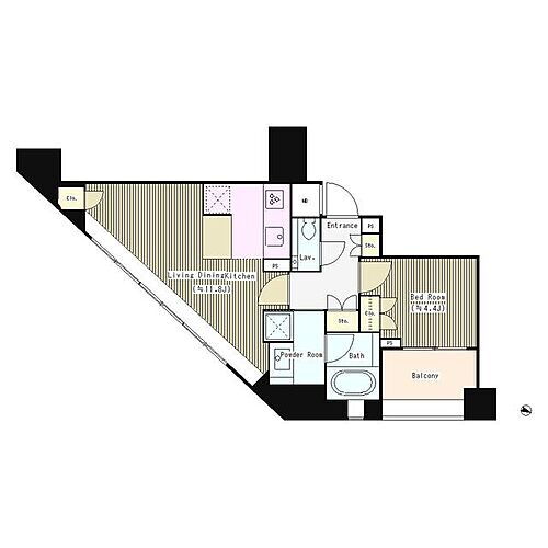 東京都港区西麻布１丁目 乃木坂駅 1LDK マンション 賃貸物件詳細