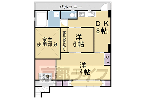 京都府京都市北区大将軍東鷹司町 賃貸マンション