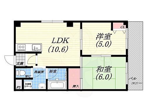 プリマヴェーラ浜甲子園 3階 2LDK 賃貸物件詳細