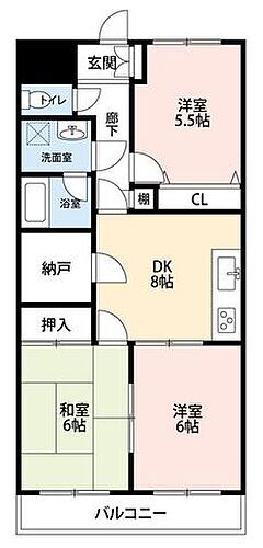 グリーンガーランド所沢１号館 3階 3SDK 賃貸物件詳細