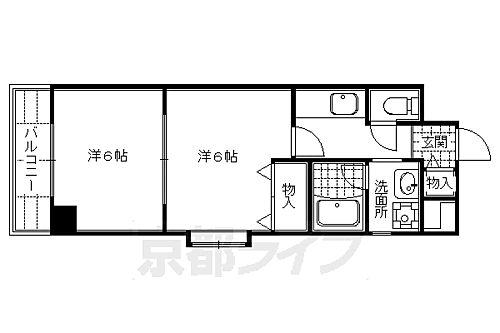 京都府京都市中京区高倉通三条下る丸屋町 烏丸御池駅 2K マンション 賃貸物件詳細