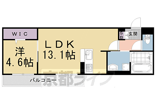京都府京都市右京区西大路通松原上る西院高田町 西院駅 1LDK アパート 賃貸物件詳細