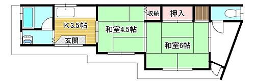 兵庫県川西市下加茂貸家 2K 賃貸物件詳細