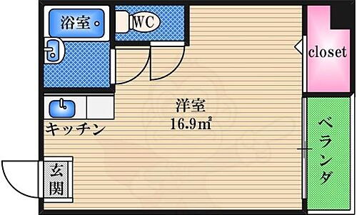 ファクト十三 2階 ワンルーム 賃貸物件詳細