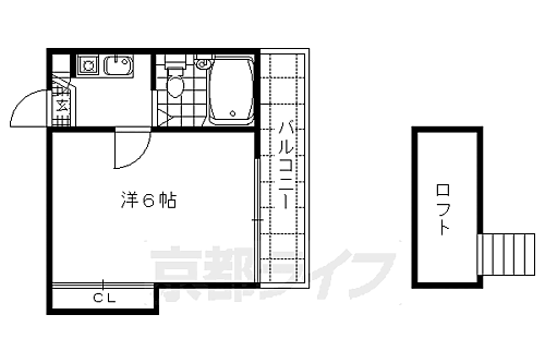 京都府京都市右京区嵯峨野有栖川町 太秦駅 1K アパート 賃貸物件詳細