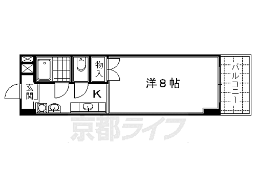 京都府京都市南区東九条東御霊町 京都駅 1K マンション 賃貸物件詳細