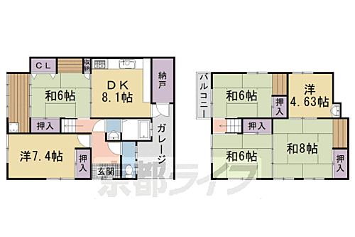 京都府京都市右京区嵯峨新宮町 賃貸一戸建て