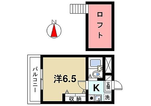シティパレス生駒谷田町Ｐ－７ 2階 1K 賃貸物件詳細