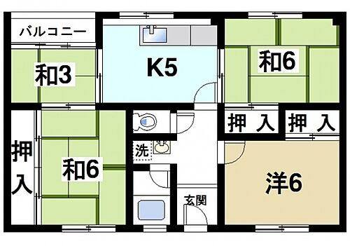 田村マンション 3階 4K 賃貸物件詳細