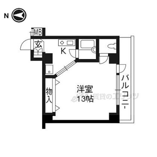 京都府京都市下京区西新屋敷太夫町 丹波口駅 1K マンション 賃貸物件詳細